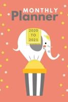 Monthly Planner 2020 To 2021