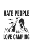 Hate People Love Camping Journal