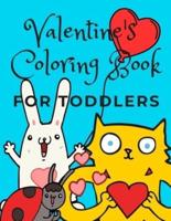 Valentine's Coloring Book For Toddlers
