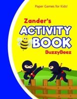 Zander's Activity Book