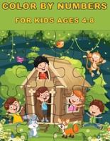 Color By Numbers for Kids Ages 4-8