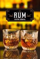 Rum Alcohol Distillery Tasting Sampling Costing Journal Notebook Diary Log Book - Retro Glasses
