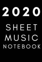 2020 Sheet Music Notebook
