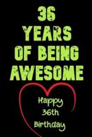 36 Years Of Being Awesome Happy 36th Birthday