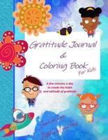 Gratitude Journal & Coloring Book for Kids