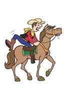 2020 Daily Planner Horse Illustration Equine Overeager Cowboy 388 Pages