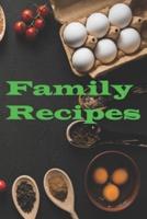 Family Recipes Notebook Themed Gift