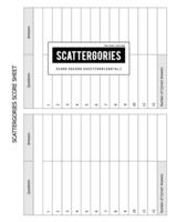 BG Publishing Scattergories Score Sheet