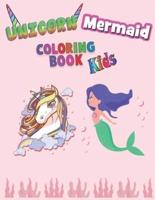 Unicorn Mermaid Coloring Book Kids