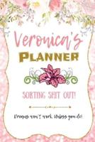 Veronica Personalized Name Undated Daily and Monthly Planner/organizer