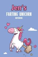 Jen's Farting Unicorn Notebook