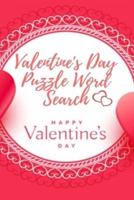 Valentine's Day Puzzle Word Search Happy Valentine's Day