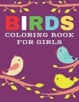 Birds Coloring Book for Girls