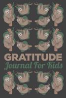 Sloth Gratitude Journal For Kids
