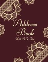 Address Book With A-Z Tabs