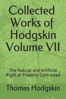 Collected Works of Thomas Hodgskin Volume VII