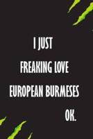 I Just Freaking Love European Burmeses Ok