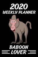 2020 Weekly Planner Baboon Lover