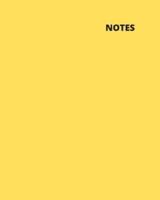 Blank Notepad in Yellow