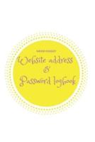 Website Address & Password Logbook