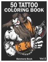 50 Tattoo Coloring Book