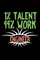 1% Talent. 9% Work