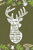 As The Deer Pants For Streams Of Water, So My Soul Pants For You, My God Psalm 42