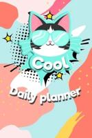 Cool Daily Planner - Keep Calm and Love Cats / Cute Cat Daily Weekly Organizer Planner Calendar 2020