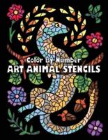 ART ANIMAL STENCILS Color By Number