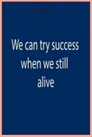 We Can Try to Success When We Still Alive - Notebook