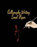 Calligraphy Writing Lined Paper