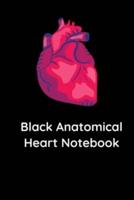 Black Anatomical Heart Notebook