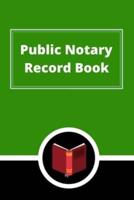 Public Notary Record Book