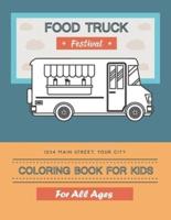 Foodtruck Coloring Book for Kids