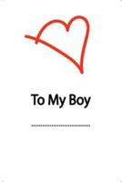 Gift NoteBook 'To My Boy' - NoteBook