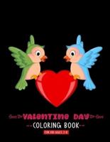 Valentine Day Coloring Book For Kid Ages 3-8