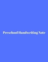 Preschool Handwriting Note