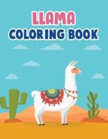 Llama Coloring Book