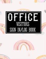 Office Visitors Sign in Log Book