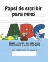 Papel De Escribir Para Niños