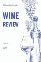 Wine Review 110 Preprinted Records