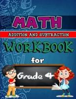 Math Workbook for Grade 4 - Addition and Subtraction Color Edition