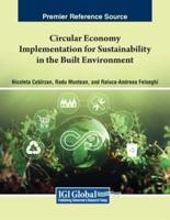 Circular Economy Implementation for Sustainability in the Built Environment