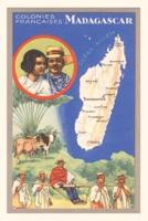 Vintage Journal Travel Poster for Madagascar