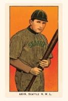 Vintage Journal Early Baseball Card, Akin