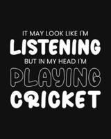 It May Look Like I'm Listening, but in My Head I'm Playing Cricket