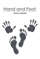 Hand and Foot Score Sheets