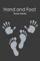 Hand and Foot Score Sheets