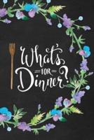 What's for Dinner, Vegan Recipe Journal for Busy Women With 52 Week Meal Planner, Comprehensive Plant-Based Food List, Kitchen Conversions