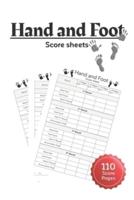 Hand and Foot Score Sheets